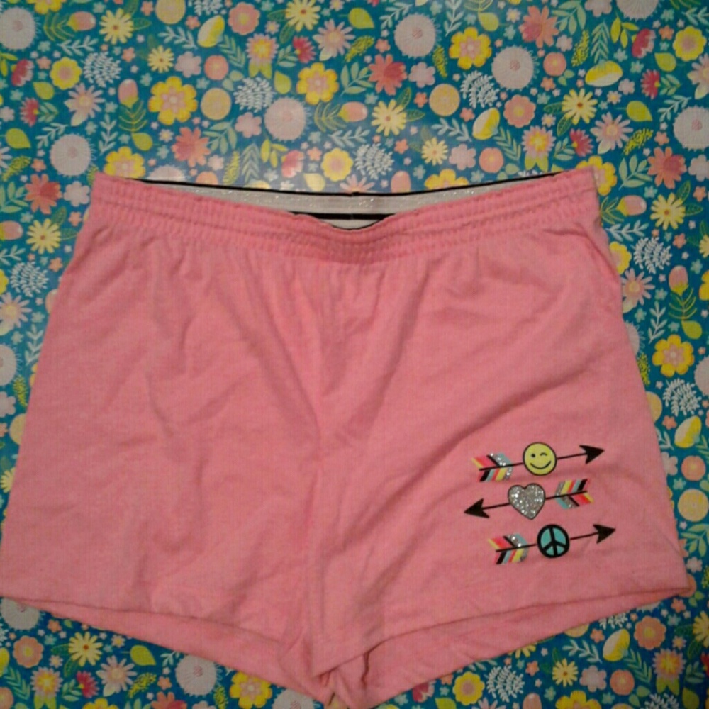 Pink Emoji shorts